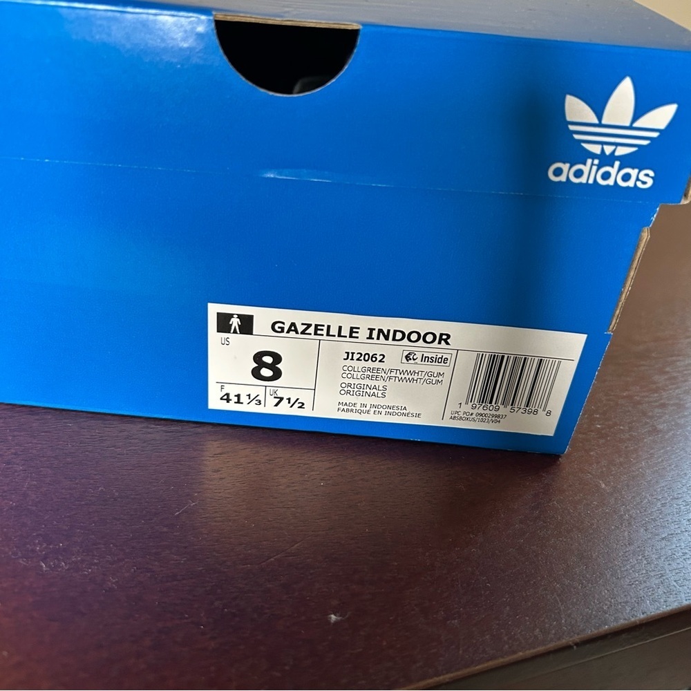 adidas Gazelle Indoor Collegiate Green Gum (8M / 9W) - Picture 11 of 14